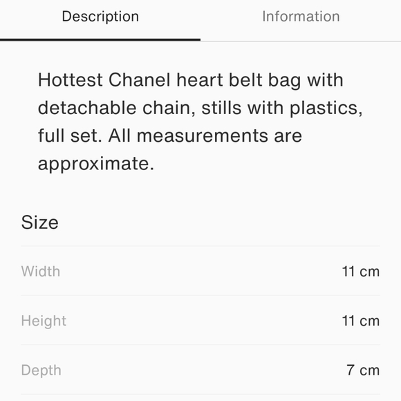 Chanel hottest heart belt bag in black - Picture 8 of 8
